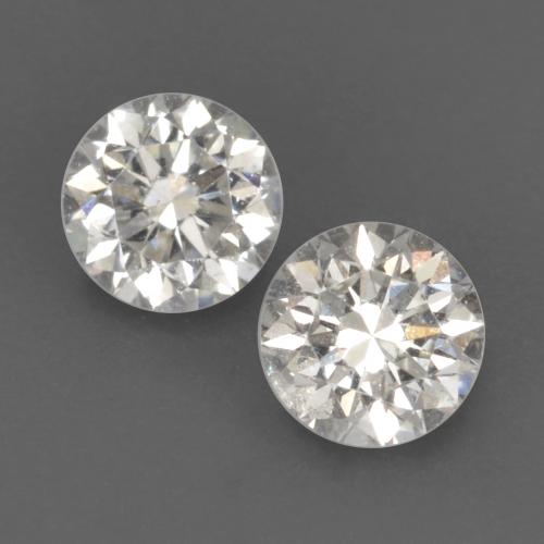Paire de diamant Tour 3mm - Poids total 0,23 ct / moyenne 0,12 ct chaque, pierre gemme naturelle Non traité, couleur Blanc avec pureté vvs-vs, dureté Mohs 10 à 10 convient aux bijoux de tous les jours, pierre de sagesse, Photo A