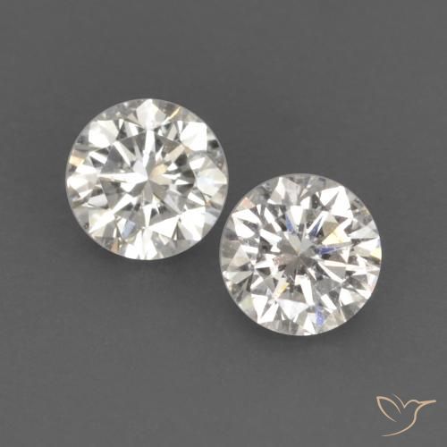 0.14 ct White Diamond, 2.7 mm Diamond Cut From India, Photo A