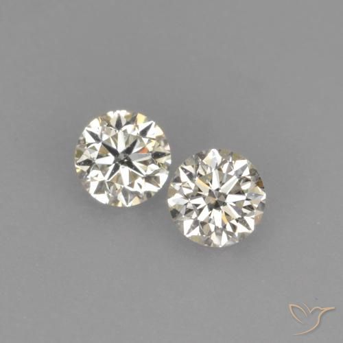 0.18 ctw White Diamond Gemstones, Diamond Gems in Diamond-Cut Shape for Sale.