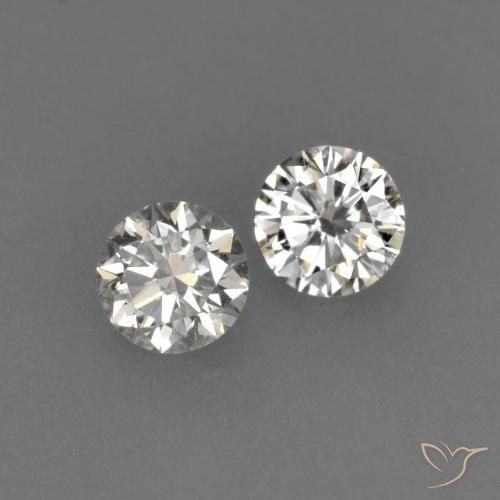 0.14ctw Natural J Diamond, Round, VVS-VS