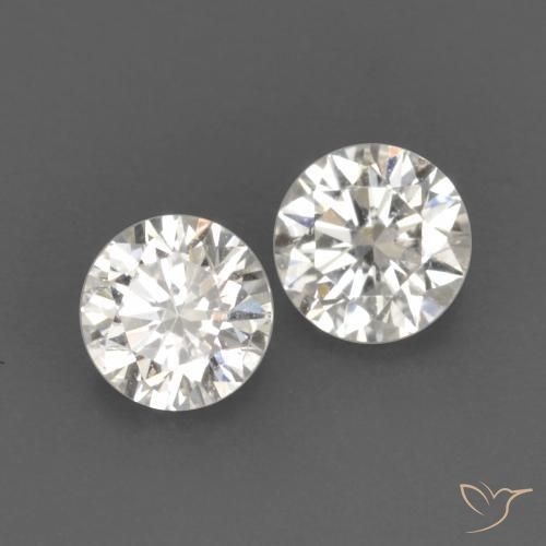 0.14 ct White Diamond, 2.7 mm Diamond Cut From India, Photo A