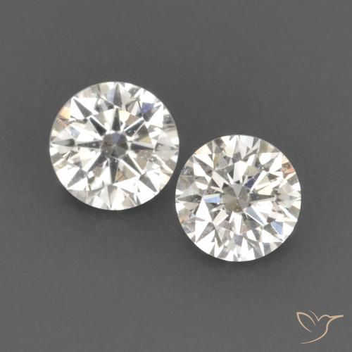 0.15 ct White Diamond, 2.7 mm Diamond Cut From India, Photo A