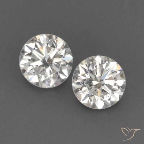 0.17 ct White Diamond, 2.8 mm Diamond Cut From India, Photo A
