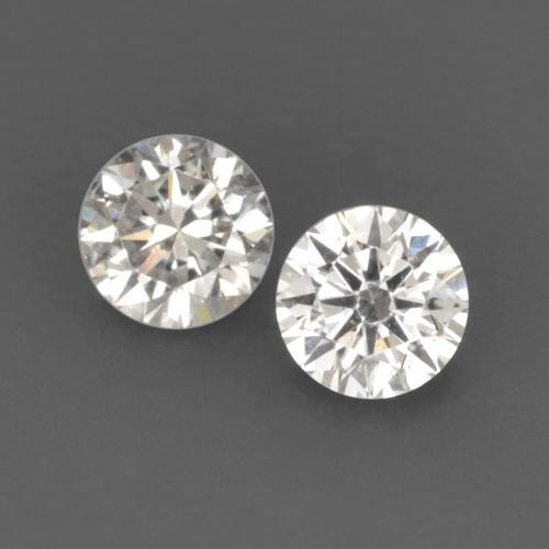 0.13 ctw White Diamond Gemstones, Diamond Gems in Diamond-Cut Shape for Sale.