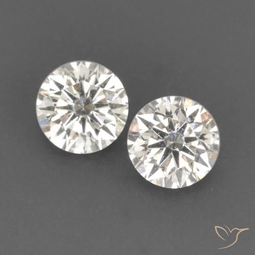 0.14 ct White Diamond, 2.7 mm Diamond Cut From India, Photo A