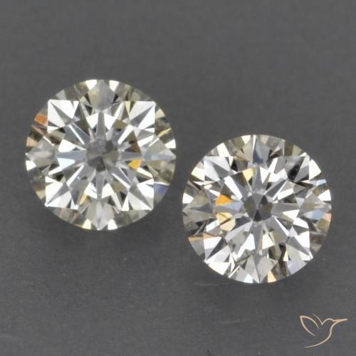 0.16 ctw White Diamond Gemstones, Diamond Gems in Diamond-Cut Shape for Sale.