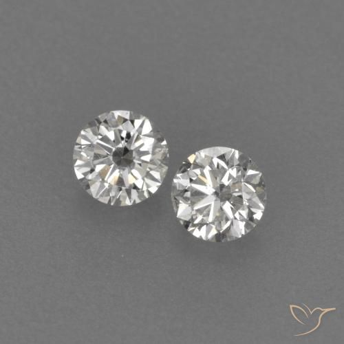 0.17 ctw White Diamond Stones, Natural Diamond in Diamond-Cut Shape for Sale
