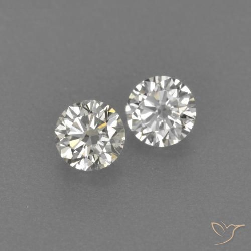 0.16ctw Natural H Diamond, Round, VVS-VS