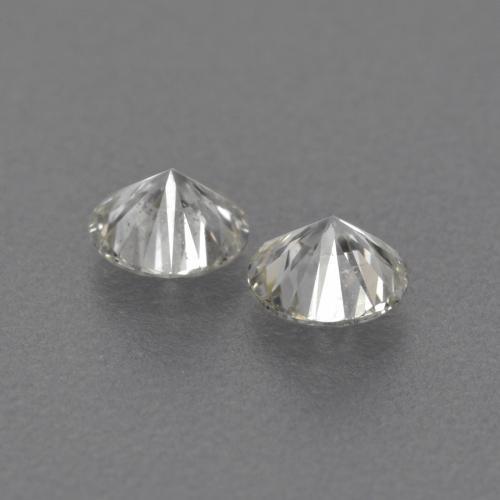 Diamond Gemstones in 3 mm (calibrated) Size for Sale, Diamond Stones in Warm White Color