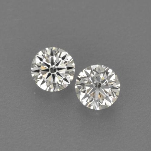 Blanc chaud Diamant gemme - 0.1ct Diamant de coupe (ID: 567421)