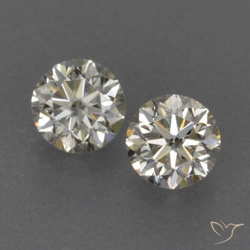 0.18ctw Natural K Diamond, Round, VVS-VS