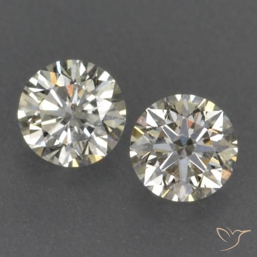 0.15 ctw White Diamond Gemstones, Diamond Gems in Diamond-Cut Shape for Sale.