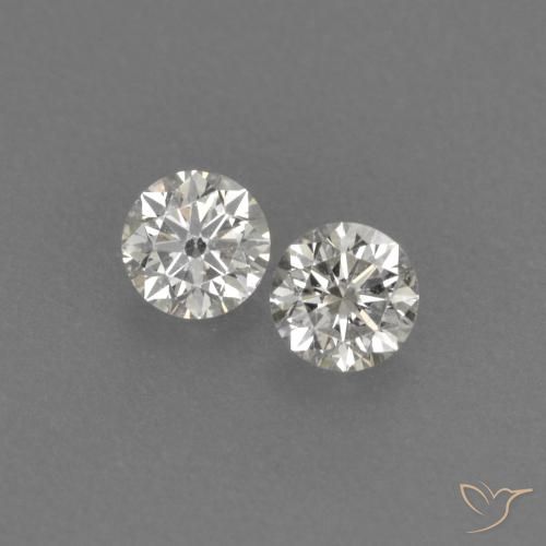 0.16 ctw White Diamond Stones, Natural Diamond in Diamond-Cut Shape for Sale