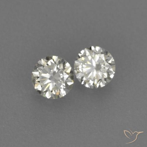 0.18 ctw White Diamond Gemstones, Diamond Gems in Diamond-Cut Shape for Sale.