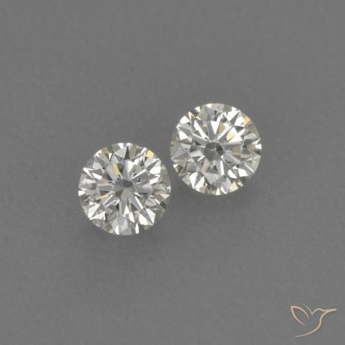 0.14ctw Natural H Diamond, Round, VVS-VS