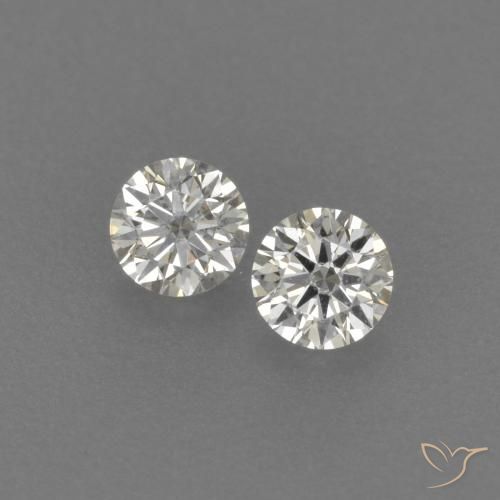 0.16 ct White Diamond, 2.8 mm Diamond Cut From Brazil, Photo A