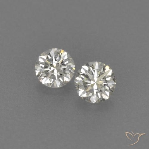 0.15 ct White Diamond, 2.6 mm Diamond Cut From Brazil, Photo A