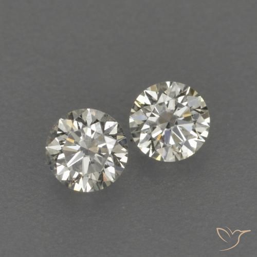 0.14ctw Natural J Diamond, Round, VVS-VS, Photo A