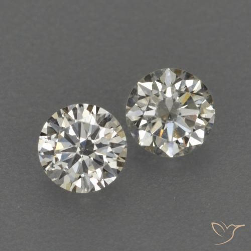 0.18ctw Natural J Diamond, Round, VVS-VS