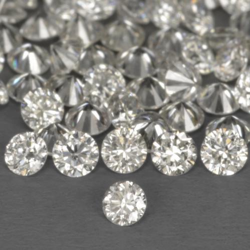 0.01 ct White Diamond Stone, Natural Diamond in Diamond-Cut Shape for Sale