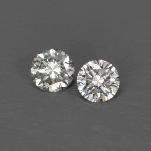 0.03 ctw White Diamond Gemstones, Diamond Gems in Diamond-Cut Shape for Sale.