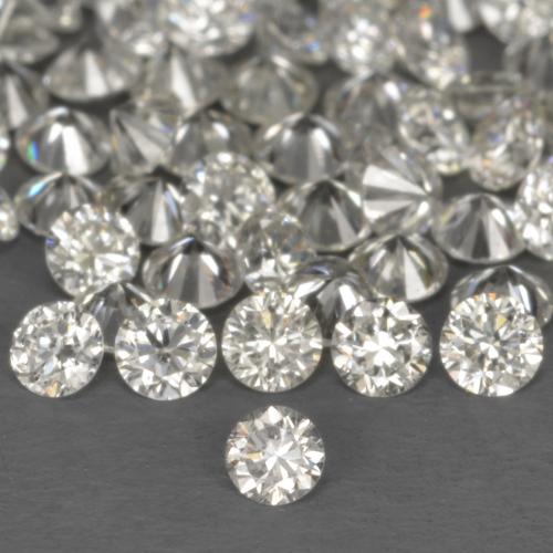 0.05 ctw White Diamond Gemstones, Diamond Gems in Diamond-Cut Shape for Sale.