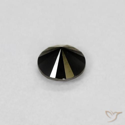 Diamond Gemstone in 2.7 mm (calibrated) Size for Sale, Diamond Stone in Black Color