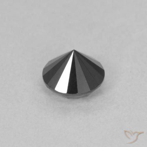Diamond Gemstone in 4.8 mm Size for Sale, Diamond Stone in Black Color