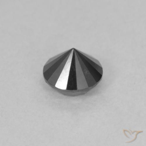 Diamond Gemstone in 4.5 mm (calibrated) Size for Sale, Diamond Stone in Black Color