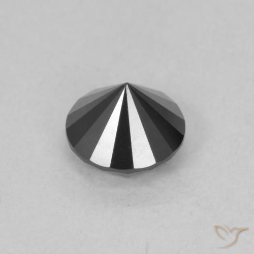 Diamond Gemstone in 5.3 mm Size for Sale, Diamond Stone in Black Color