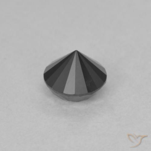 Diamond Gemstone in 4.7 mm Size for Sale, Diamond Stone in Black Color