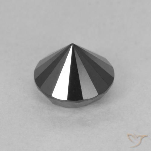 Diamond Gemstone in 5.5 mm (calibrated) Size for Sale, Diamond Stone in Black Color