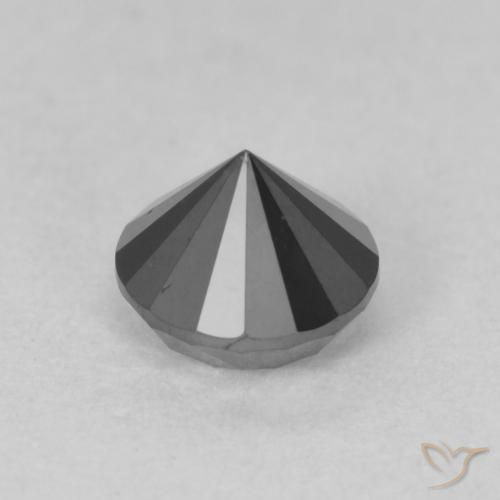 Diamond Gemstone in 5.3 mm Size for Sale, Diamond Stone in Black Color