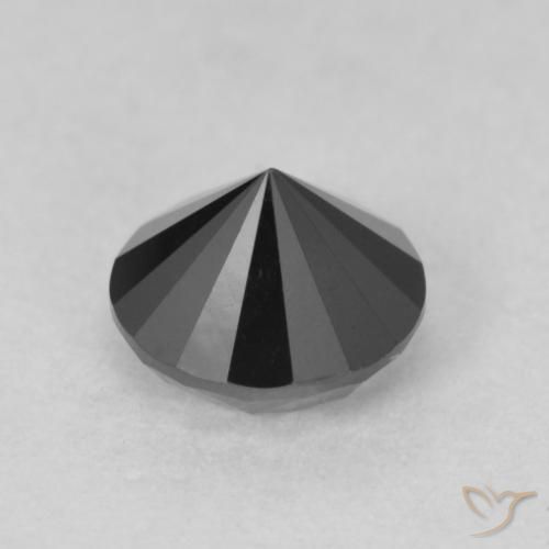 Diamond Gemstone in 5.8 mm Size for Sale, Diamond Stone in Black Color