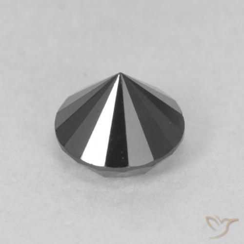 Diamond Gemstone in 5.3 mm Size for Sale, Diamond Stone in Black Color