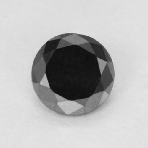 Diamant Noire diamond-cut 0,09 ct de l'Inde, dimension 2,7mm, pierre gemme naturelle Non traité, pureté Opaque , 1 pièce Diamant de couleur Noire, dureté Mohs de 10 à 10 convient aux bijoux de tous les jours, pierre de sagesse, Photo A