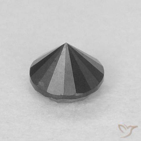 Diamond Gemstone in 2 mm (calibrated) Size for Sale, Diamond Stone in Black Color