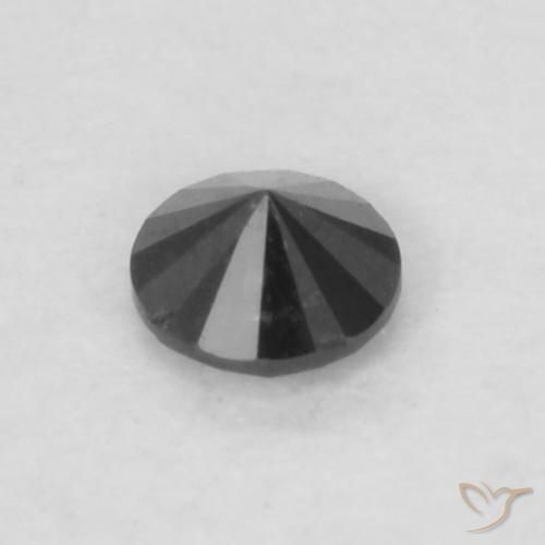 Diamond Gemstone in 2.2 mm (calibrated) Size for Sale, Diamond Stone in Black Color
