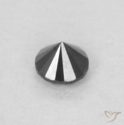 Diamond Gemstone in 1.9 mm (calibrated) Size for Sale, Diamond Stone in Black Color
