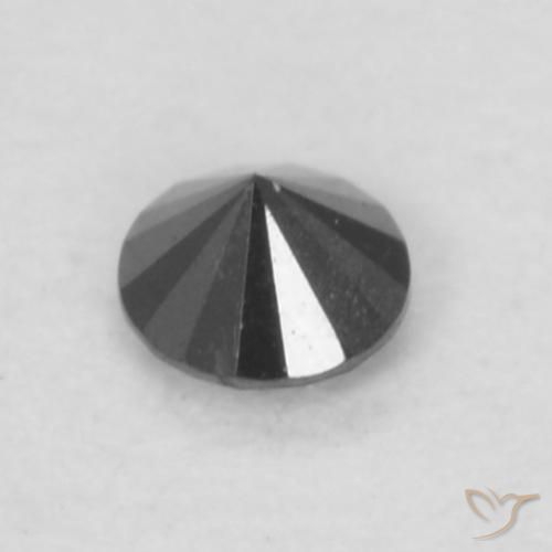 Diamond Gemstone in 2.3 mm (calibrated) Size for Sale, Diamond Stone in Black Color