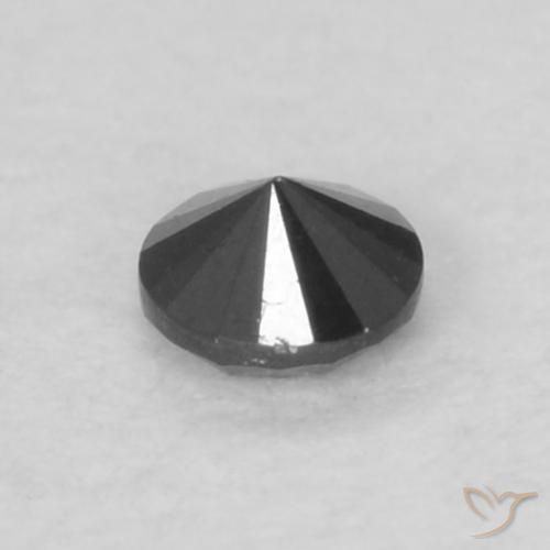 Diamond Gemstone in 2.3 mm (calibrated) Size for Sale, Diamond Stone in Black Color