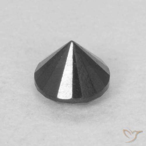 Diamond Gemstone in 2.3 mm (calibrated) Size for Sale, Diamond Stone in Black Color