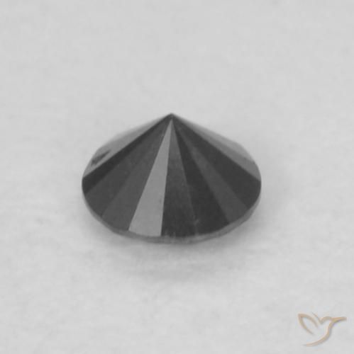 Diamond Gemstone in 2.3 mm (calibrated) Size for Sale, Diamond Stone in Black Color