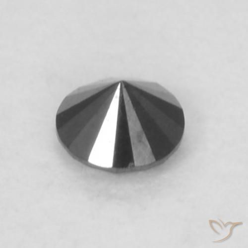Diamond Gemstone in 2.2 mm (calibrated) Size for Sale, Diamond Stone in Black Color