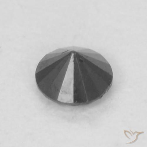 Diamond Gemstone in 2.3 mm (calibrated) Size for Sale, Diamond Stone in Black Color