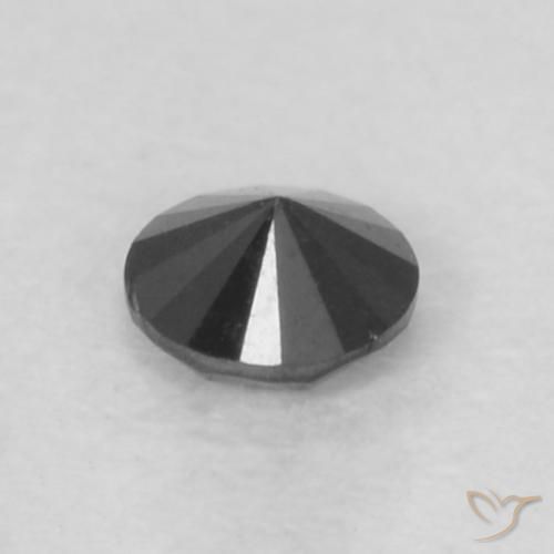 Diamond Gemstone in 2.3 mm (calibrated) Size for Sale, Diamond Stone in Black Color