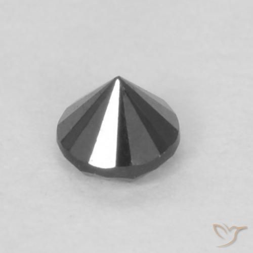 Diamond Gemstone in 2.2 mm (calibrated) Size for Sale, Diamond Stone in Black Color
