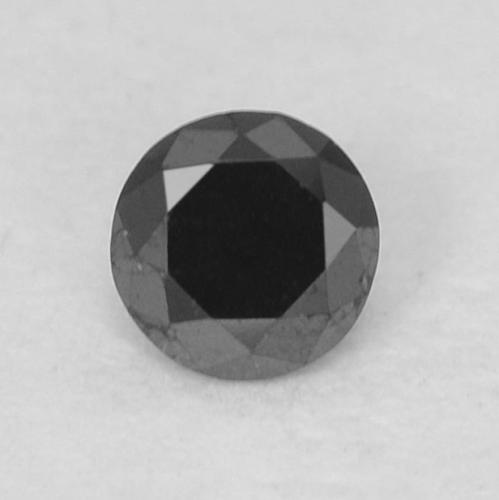 0.08ct Diamond-cut Diamond from India, Dimension 2.6mm, Opaque Clarity, Natural untreated gemstone, 1pc Diamond in Black Color, Mohs Hardness of 10 - 10 suitable for daily wear jewelry, Photo A