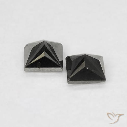 Diamond Gemstones in 2.2 x 2.2 mm Size for Sale, Diamond Stones in Black Color