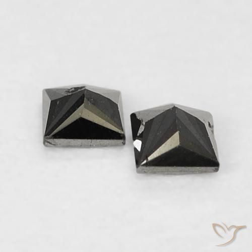 Diamond Gemstones in 2.2 x 2.2 mm Size for Sale, Diamond Stones in Black Color